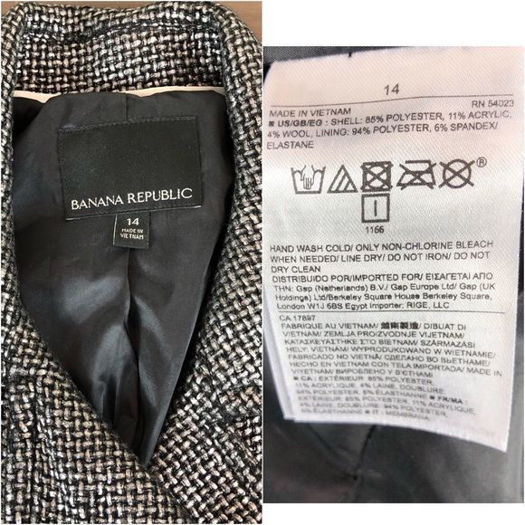 Banana Republic Black Textured Jacket - Picture 8 of 8